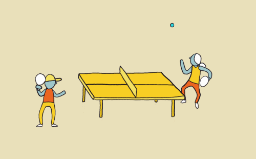 尤其是隔网, 伸腕等动作